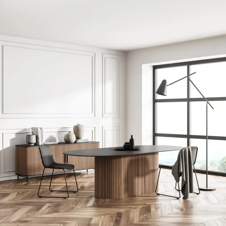 Modern contemporary office home addition in Jupiyer, FL.