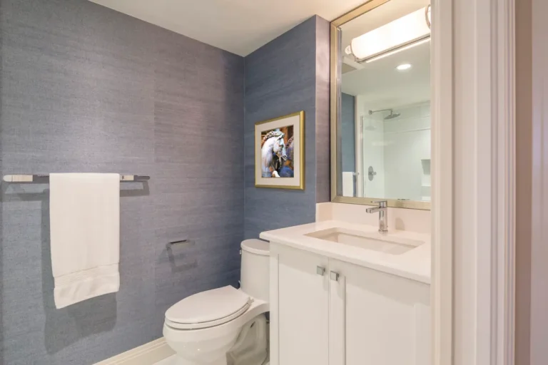 Luxury powder room after remodeling services in Jupiter, FL