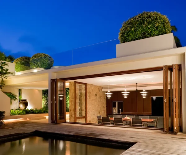 Outdoor living space depicting the color selection and design process behind exterior painting in Jupiter, FL
